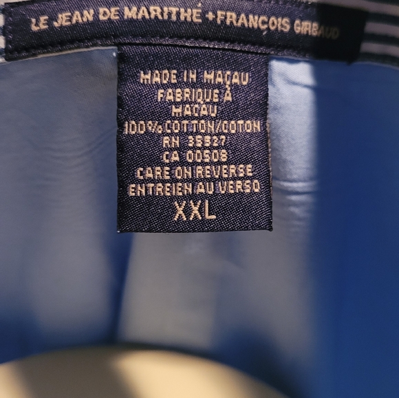 Vintage Le Jean de Marithe Francois Girbaud Dress Shirt XXL - Picture 8 of 12
